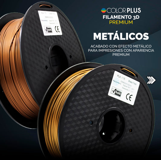 Filamento Metalico Color Plus (3 Piezas)